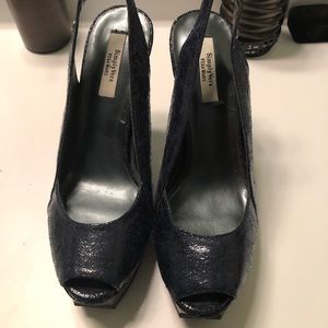 Vera Wang peep toe heels